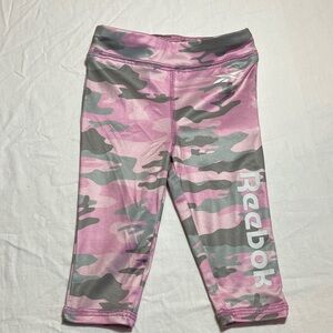 3-6M Reebok Kids Pink and Gray Camo Leggings